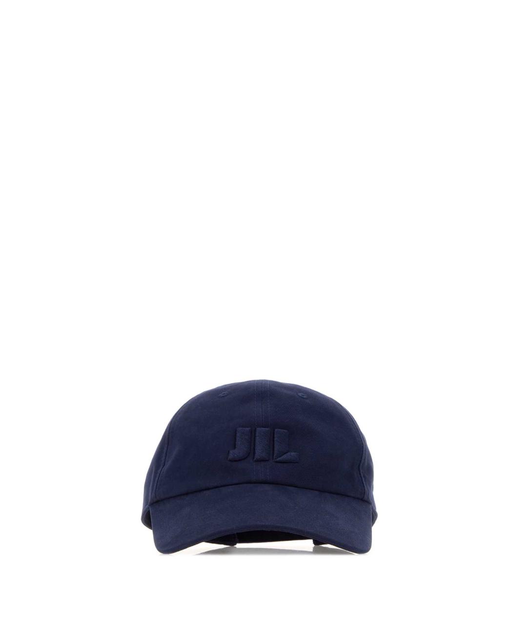 JIL SANDER Синяя хлопковая кепка/бейсболка, фото 1