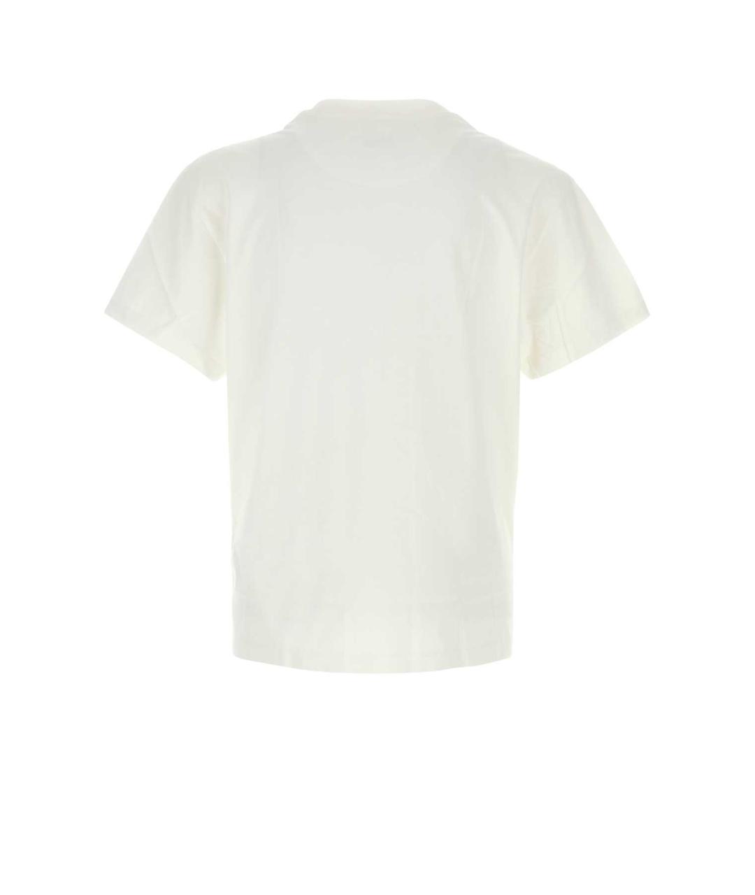 JIL SANDER Белая хлопковая футболка, фото 2