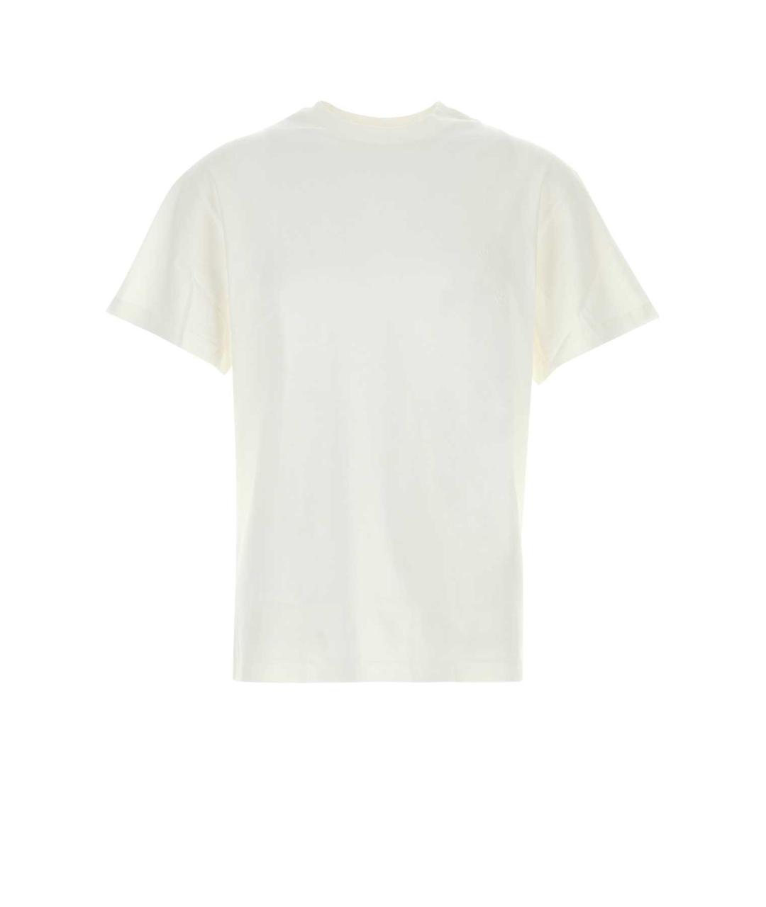 JIL SANDER Белая хлопковая футболка, фото 1