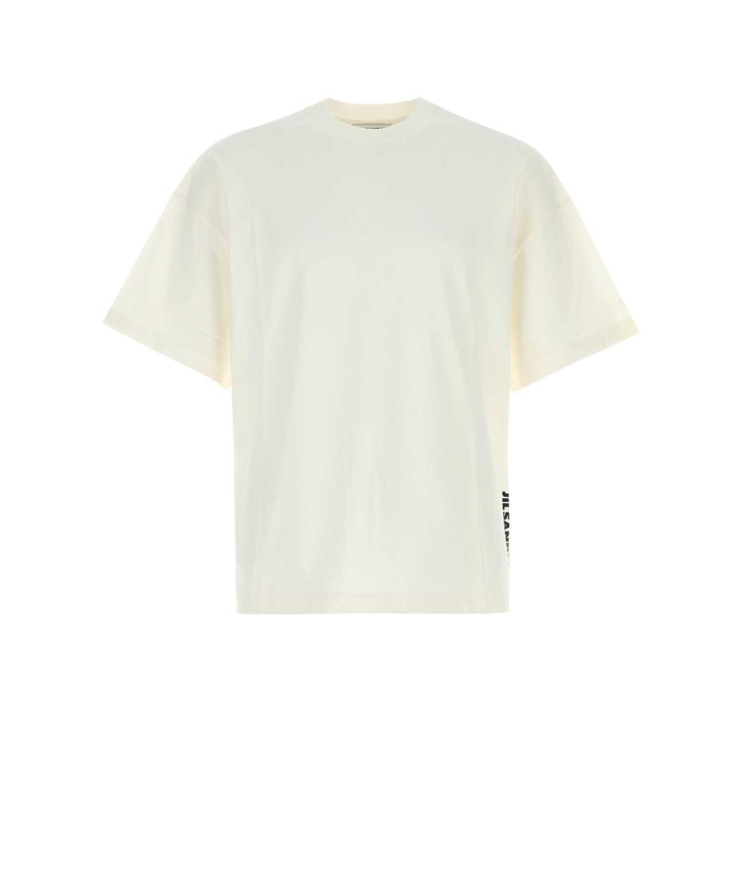 JIL SANDER Белая хлопковая футболка, фото 1