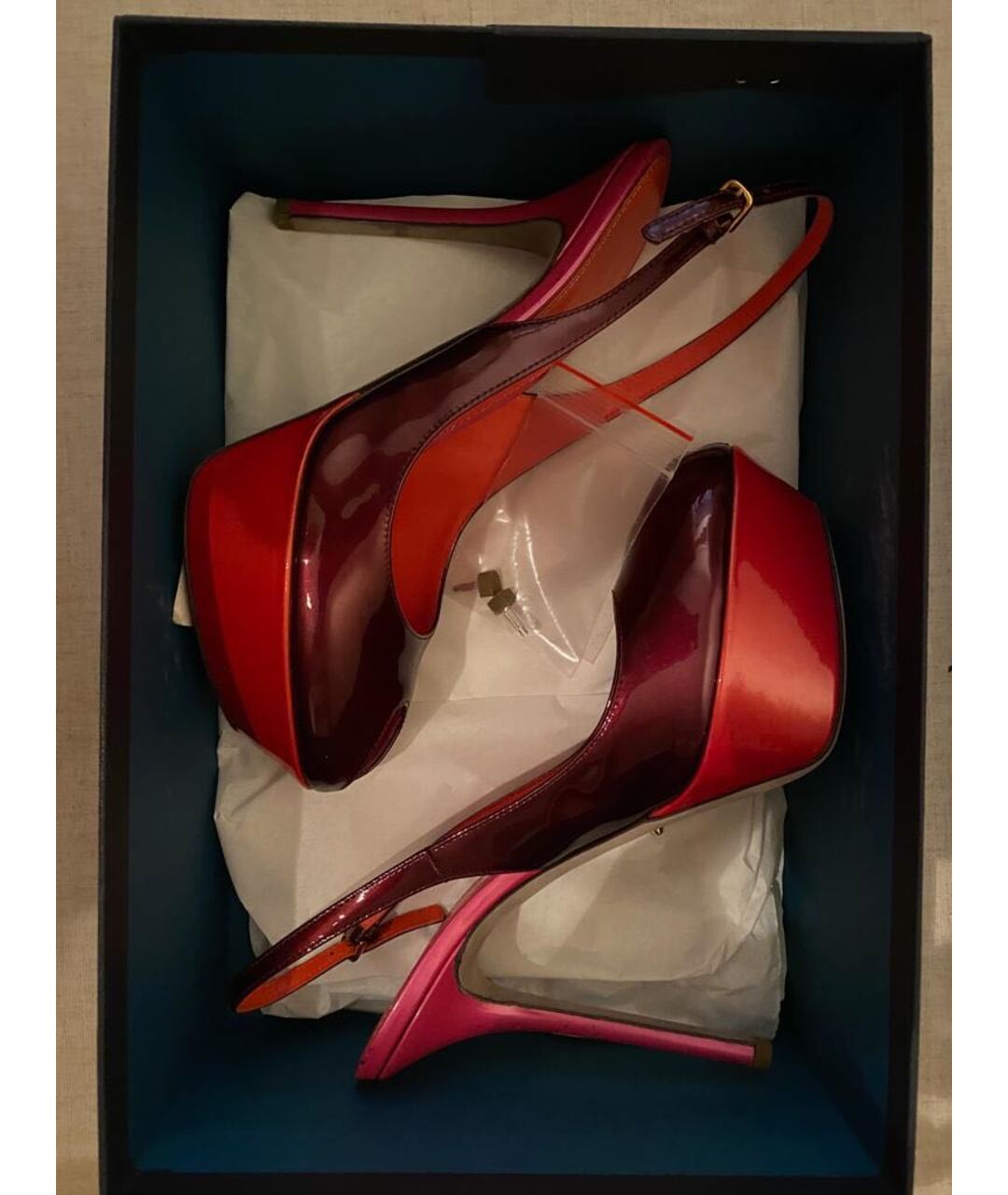 SERGIO ROSSI Мульти босоножки из лакированной кожи, фото 2