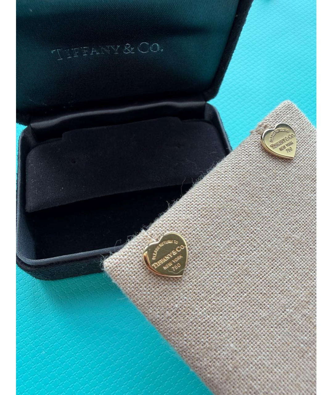 TIFFANY&CO Золотые серьги из желтого золота, фото 6