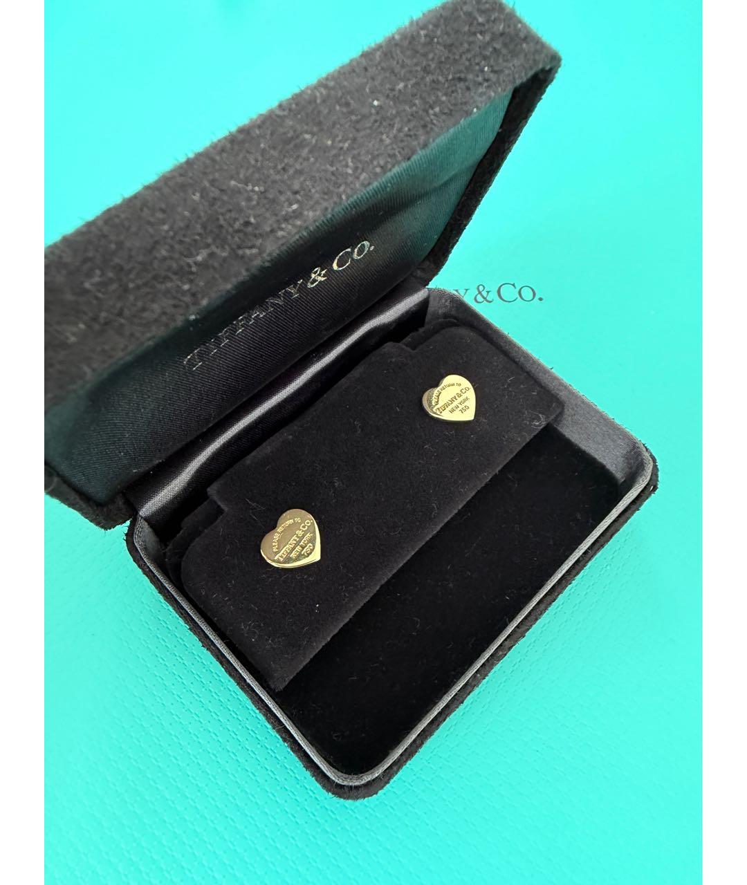 TIFFANY&CO Золотые серьги из желтого золота, фото 2