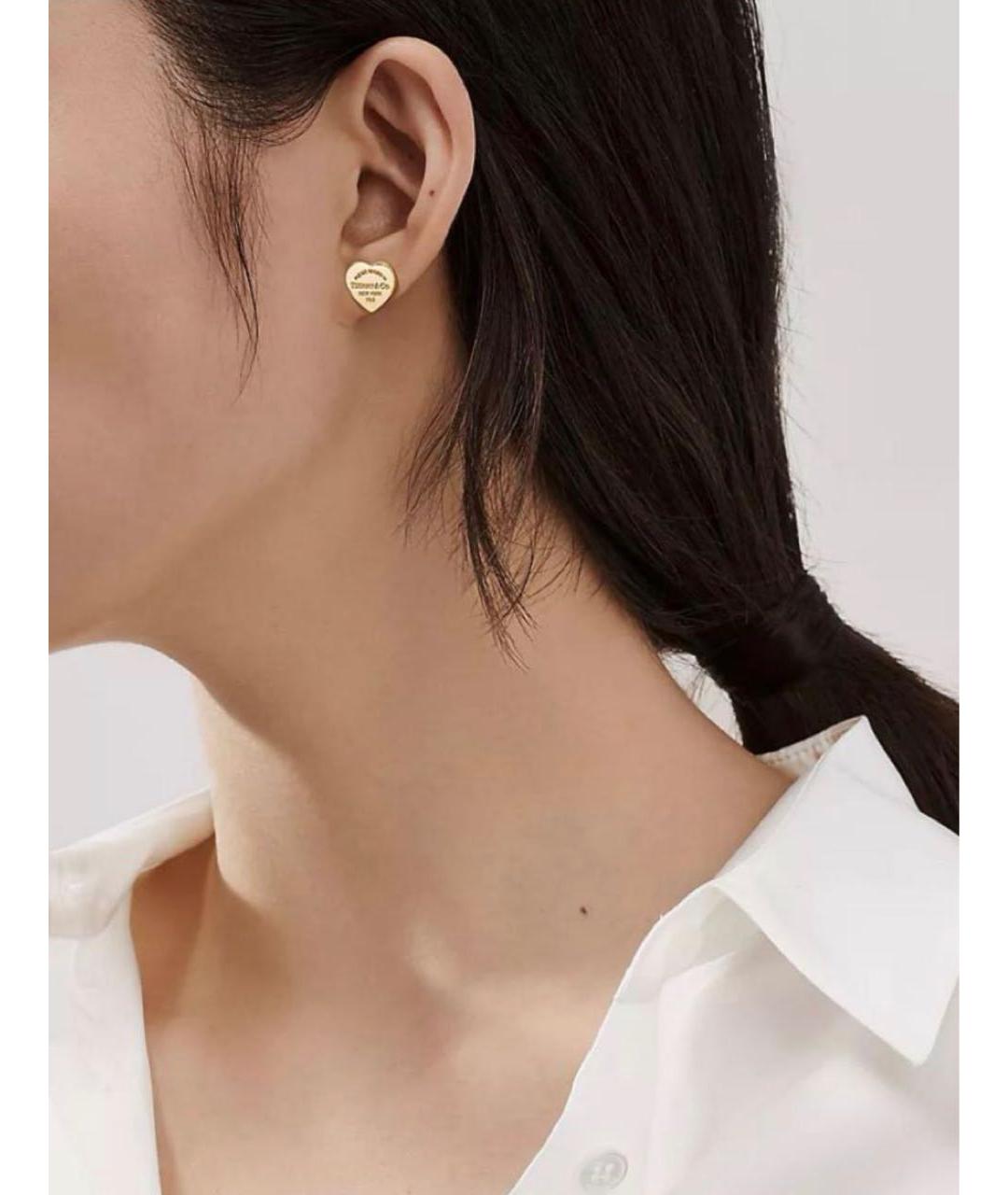 TIFFANY&CO Золотые серьги из желтого золота, фото 4