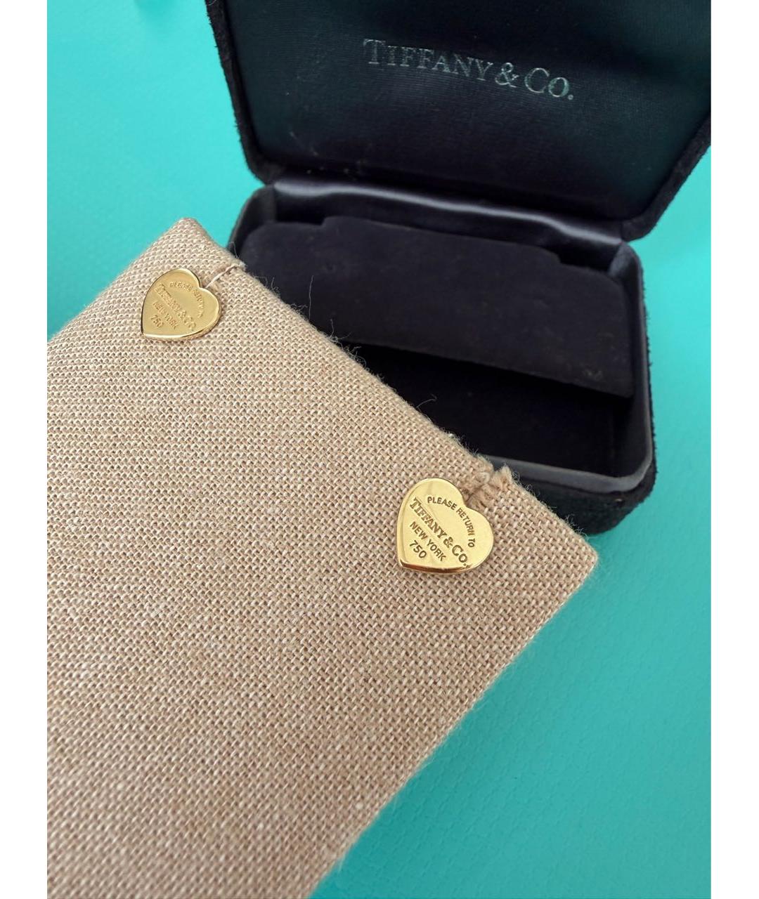 TIFFANY&CO Золотые серьги из желтого золота, фото 3