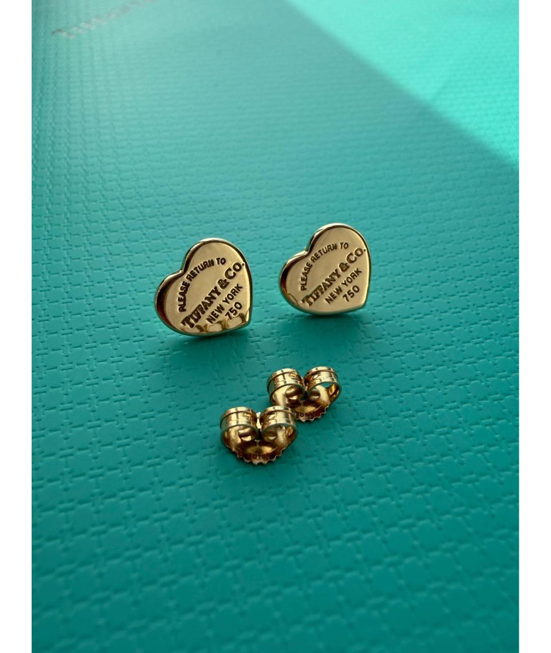 TIFFANY&CO Золотые серьги из желтого золота, фото 8