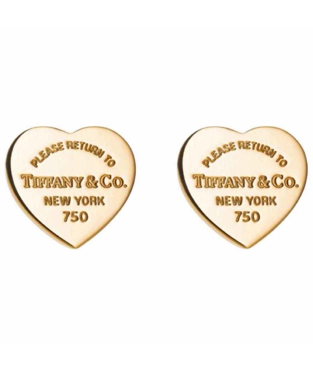 TIFFANY&CO Золотые серьги из желтого золота, фото 1