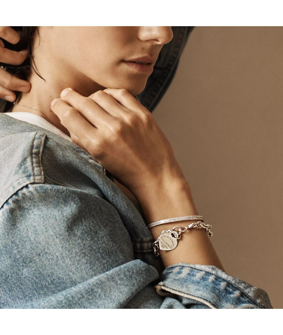TIFFANY&CO Серебряный серебряный браслет, фото 7