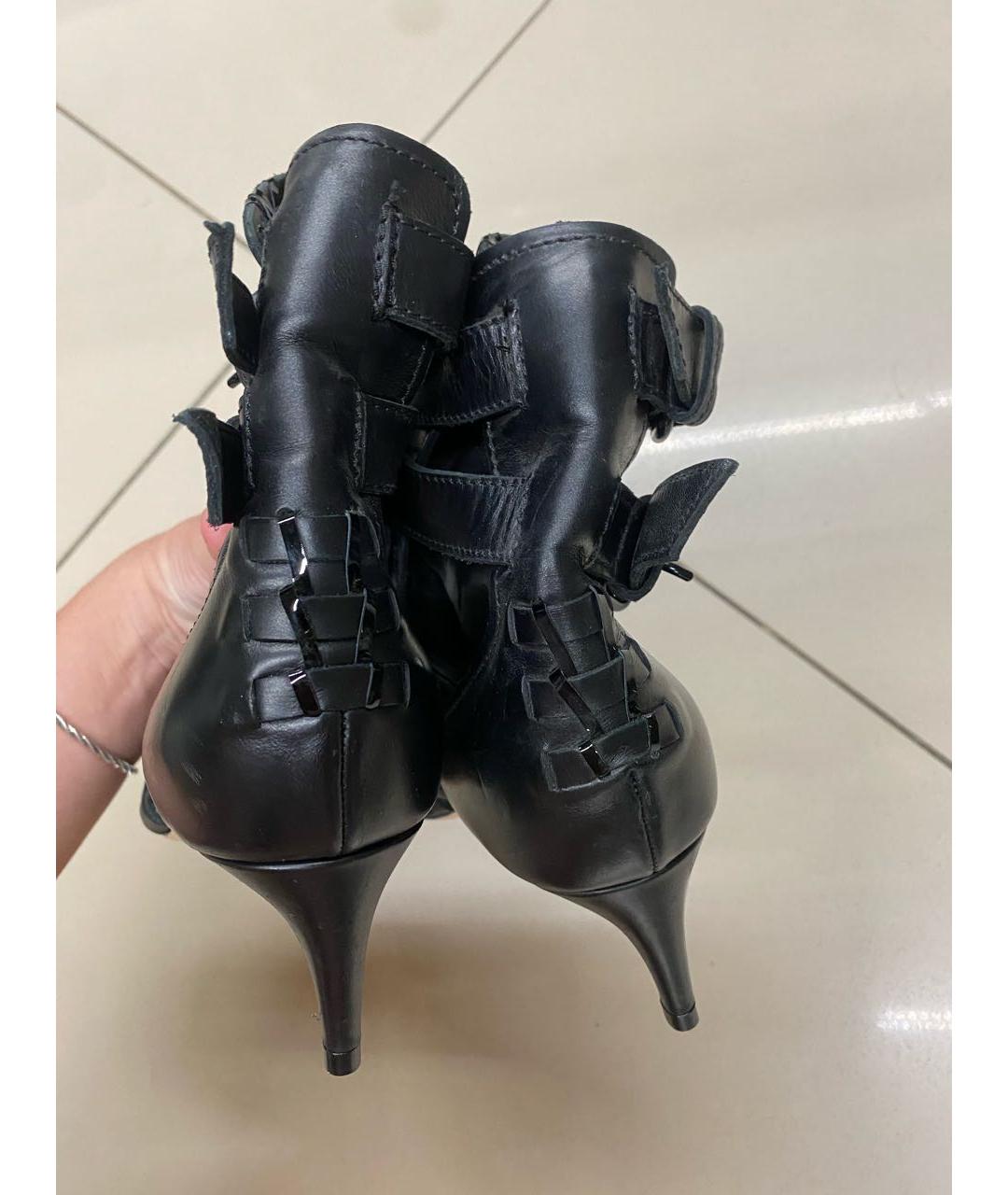 DSQUARED2 Черные кожаные туфли, фото 4