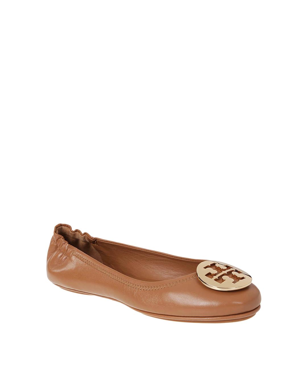 TORY BURCH Коричневые кожаные балетки, фото 2