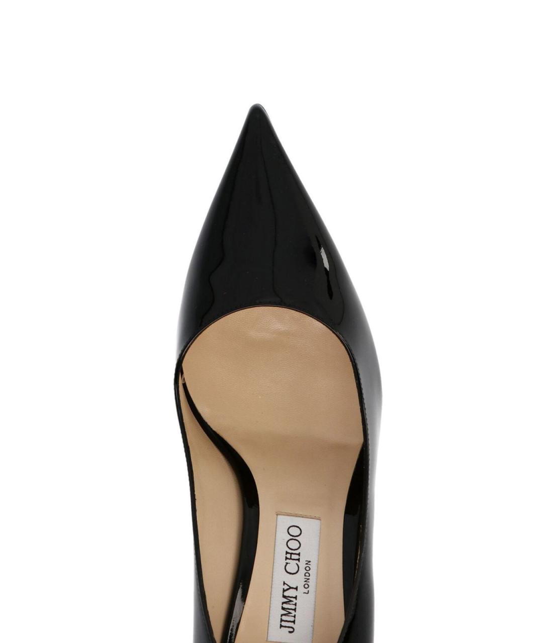 JIMMY CHOO Черные кожаные туфли, фото 3
