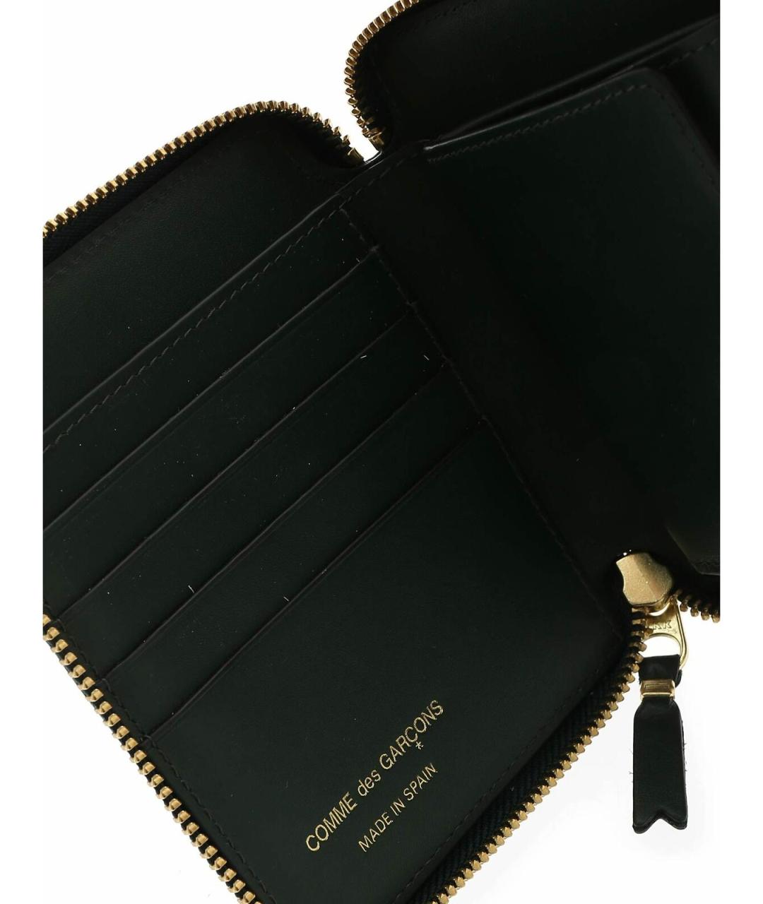 COMME DES GARÇONS WALLET Зеленый кожаный кошелек, фото 5