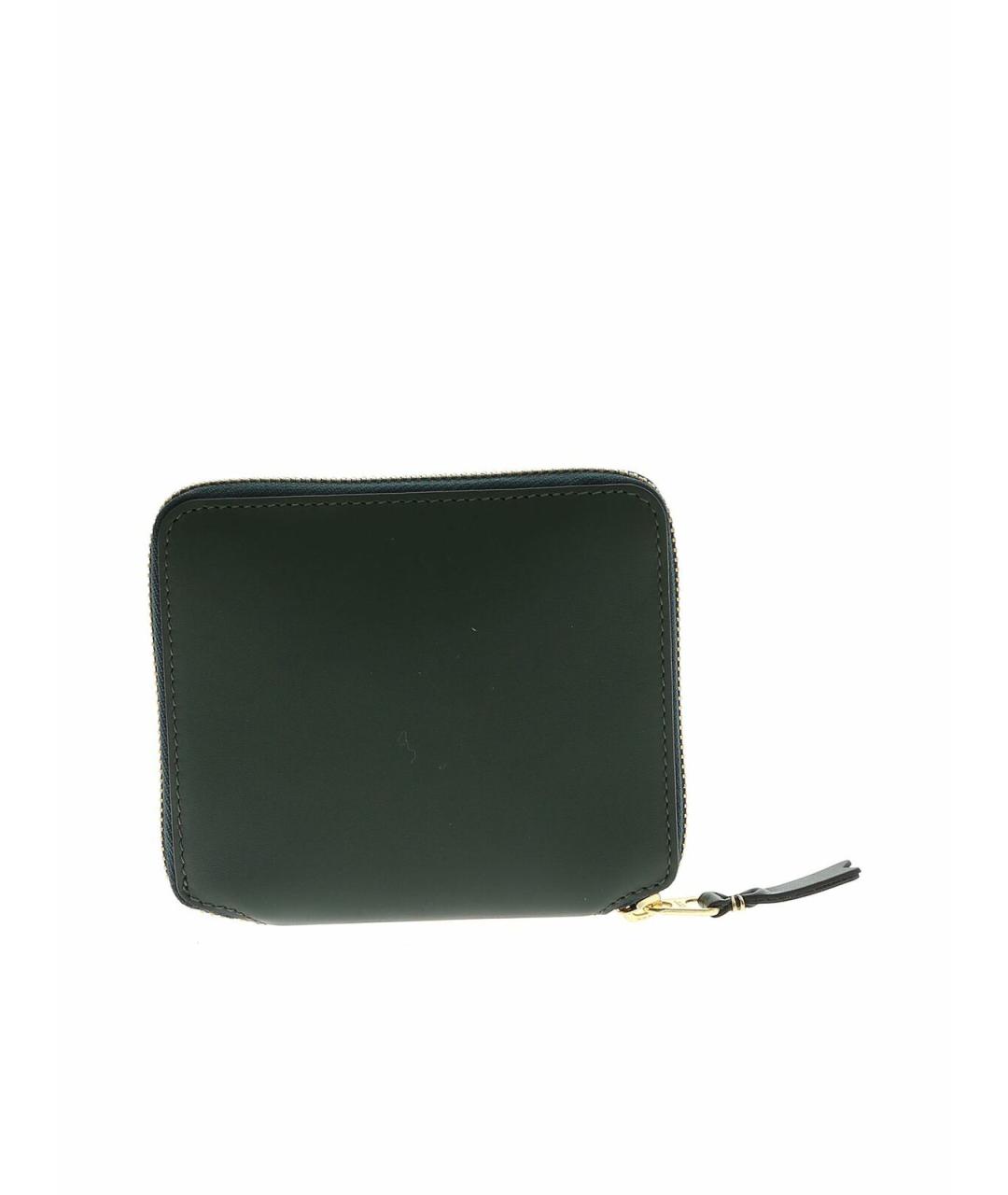 COMME DES GARÇONS WALLET Зеленый кожаный кошелек, фото 3