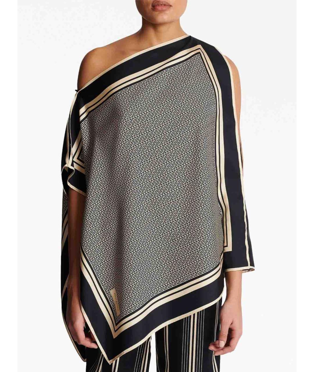 BALMAIN Серая шелковая майка, фото 4
