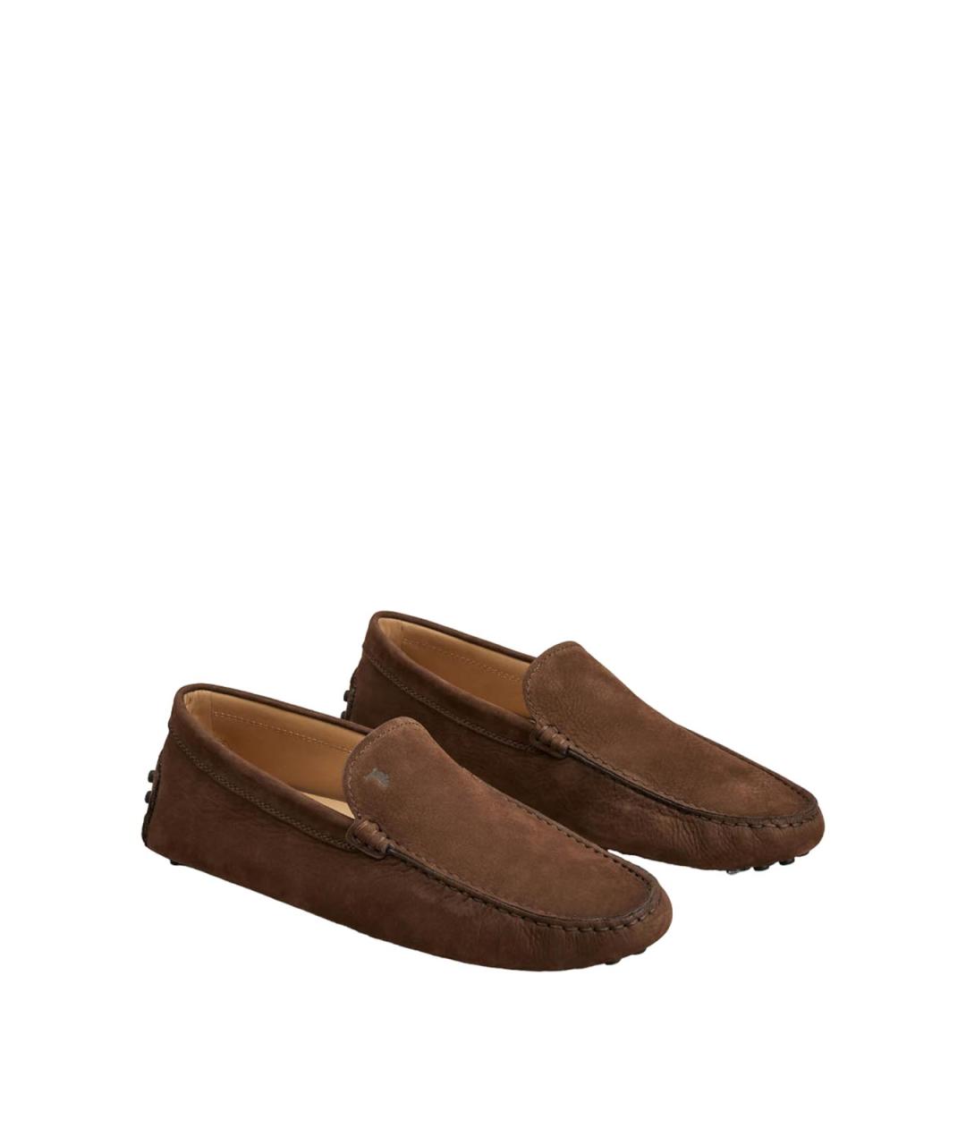 TOD'S Коричневые кожаные лоферы, фото 2