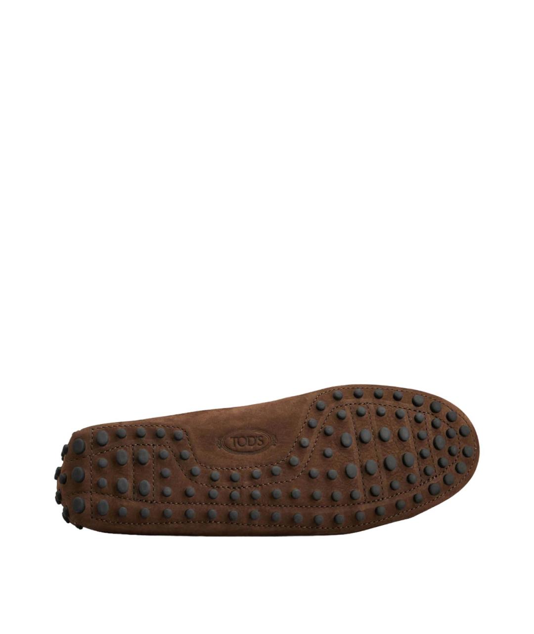 TOD'S Коричневые кожаные лоферы, фото 4