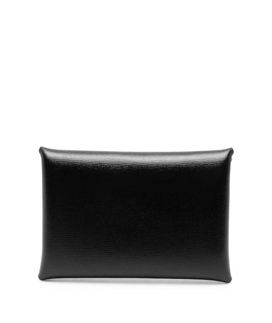 JIL SANDER Черный кожаный кардхолдер, фото 3