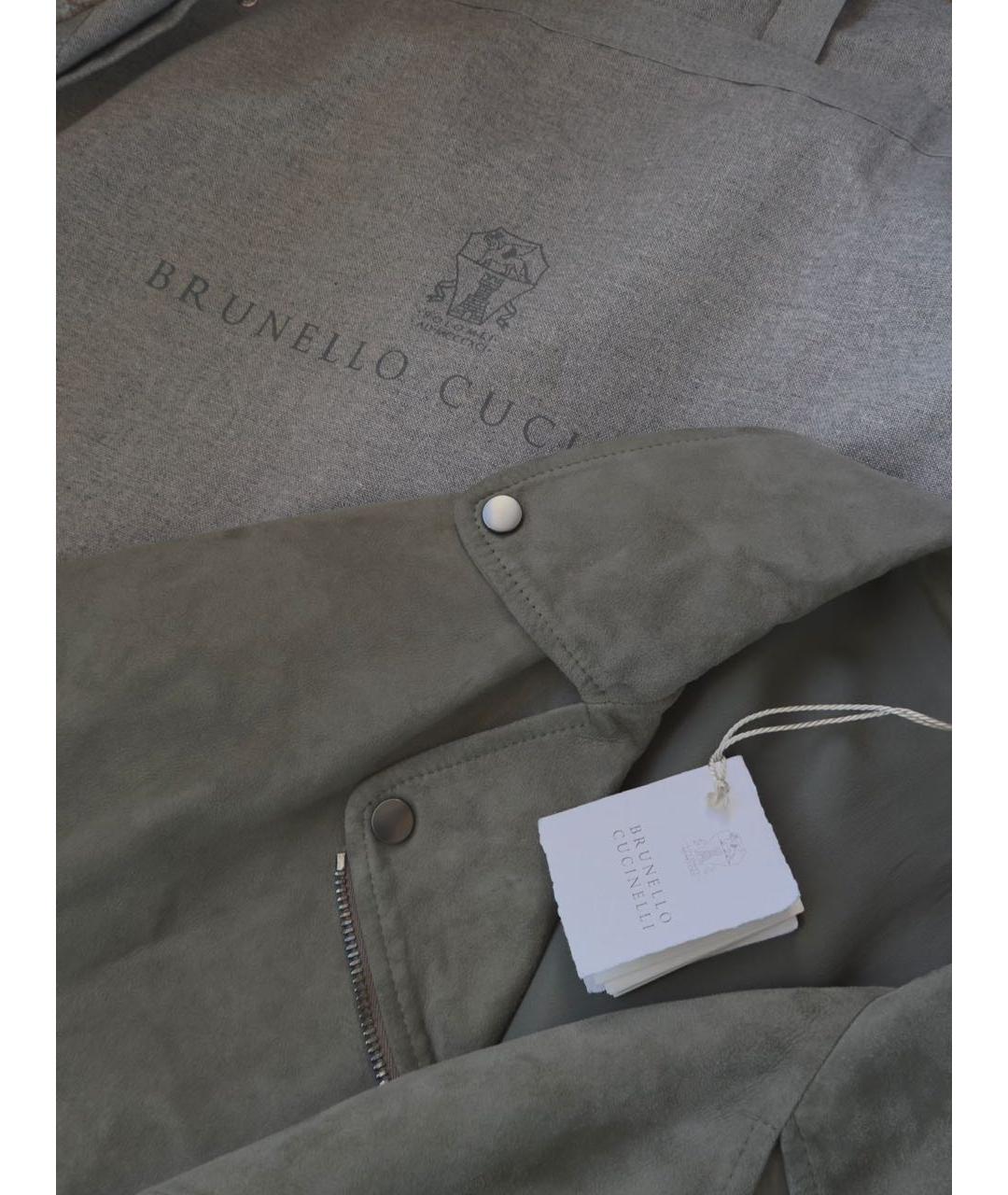 BRUNELLO CUCINELLI Замшевая куртка, фото 3