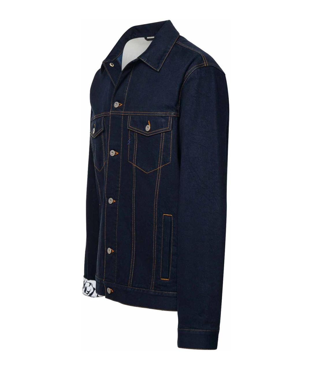 BURBERRY Синяя замшевая куртка, фото 3