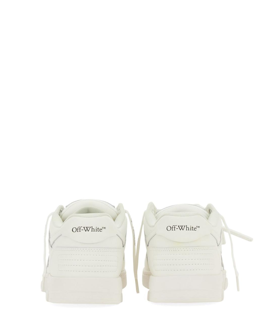 OFF-WHITE Белые кожаные кроссовки, фото 3