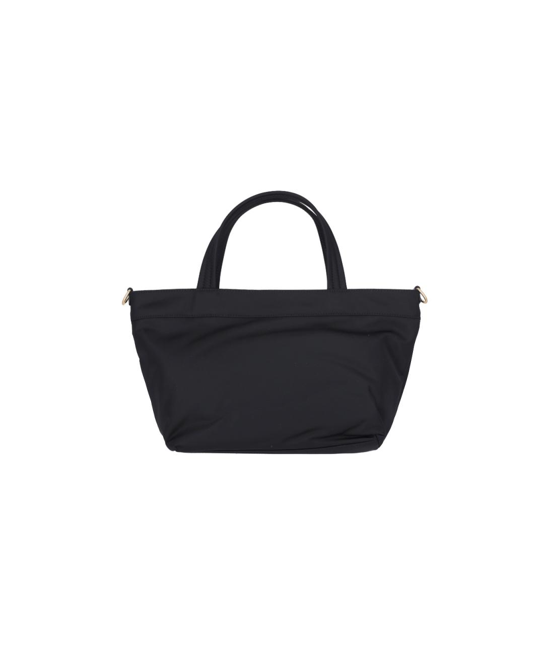 ANYA HINDMARCH Черная кожаная сумка тоут, фото 3