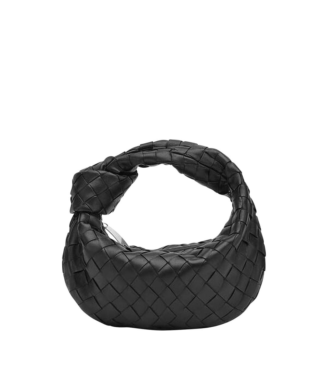 BOTTEGA VENETA Черная кожаная сумка через плечо, фото 1