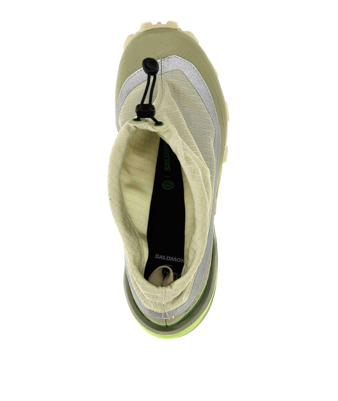 MM6 MAISON MARGIELA Зеленые текстильные кроссовки, фото 4
