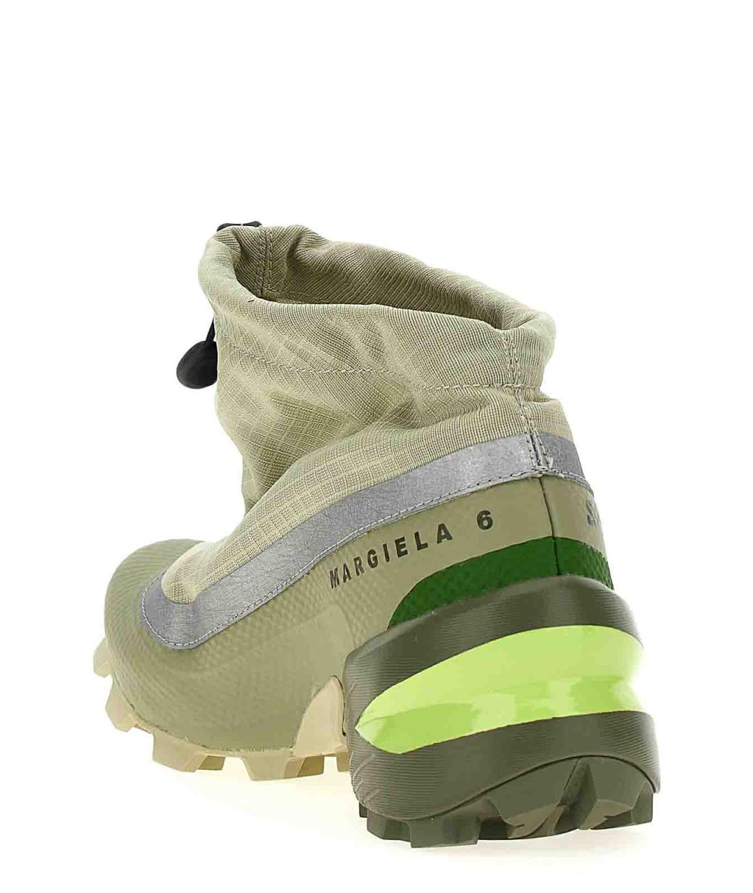 MM6 MAISON MARGIELA Зеленые текстильные кроссовки, фото 3