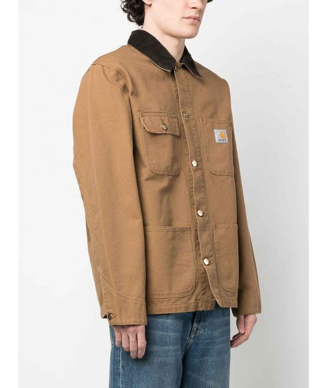 CARHARTT Коричневая хлопковая куртка, фото 3