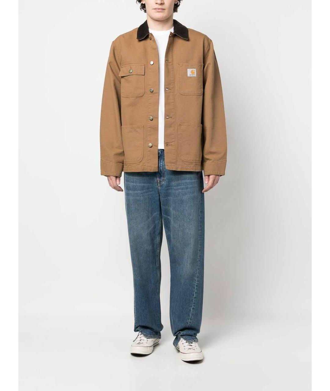 CARHARTT Коричневая хлопковая куртка, фото 4