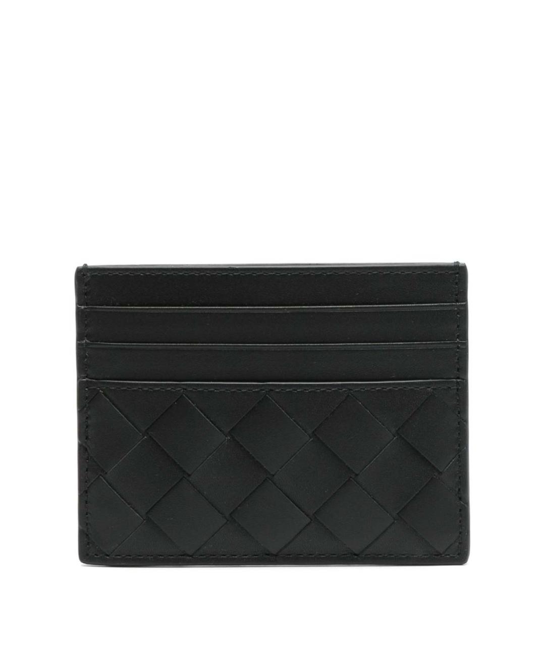 BOTTEGA VENETA Черная кожаная барсетка, фото 2