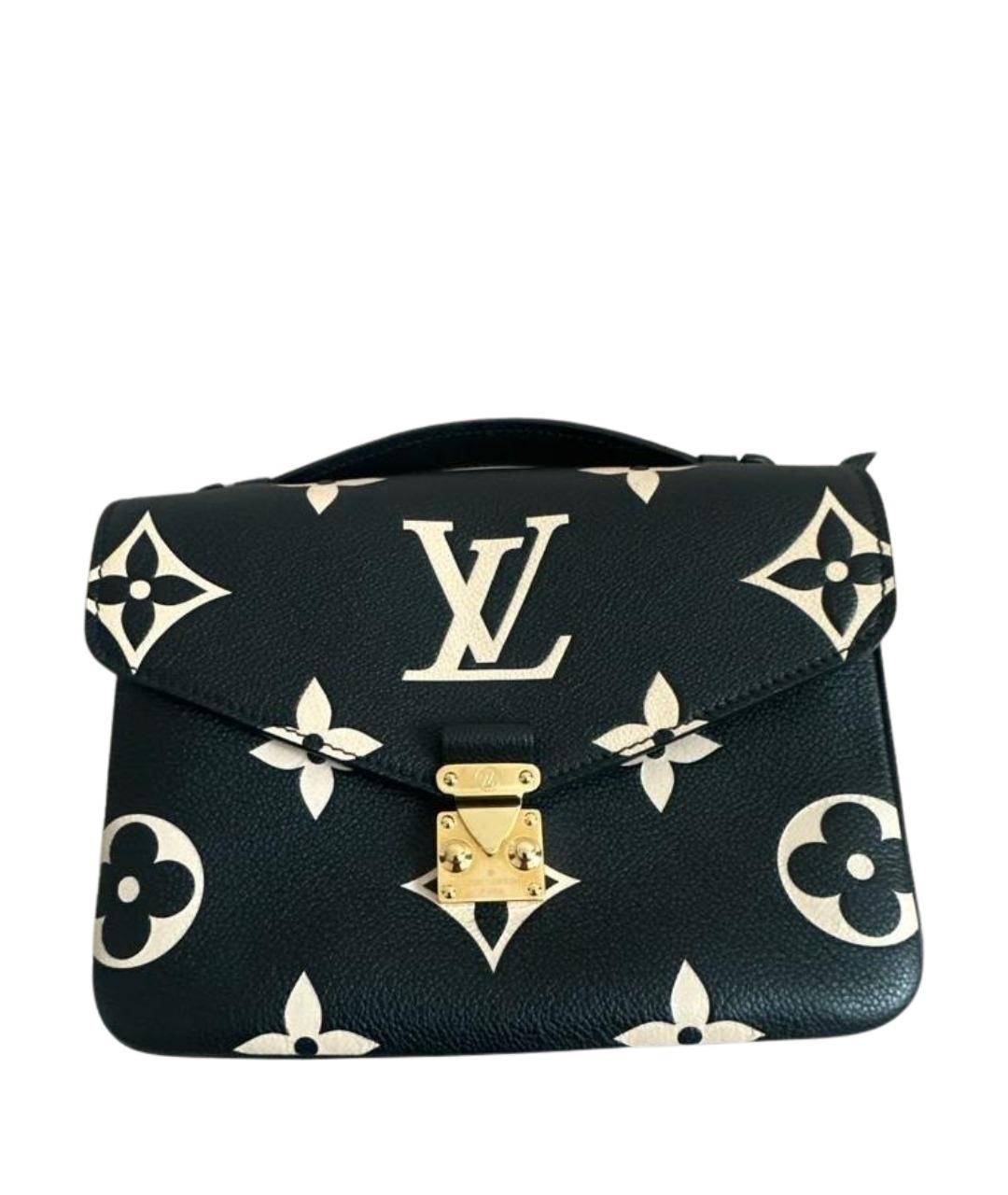 LOUIS VUITTON Черная кожаная сумка через плечо, фото 1