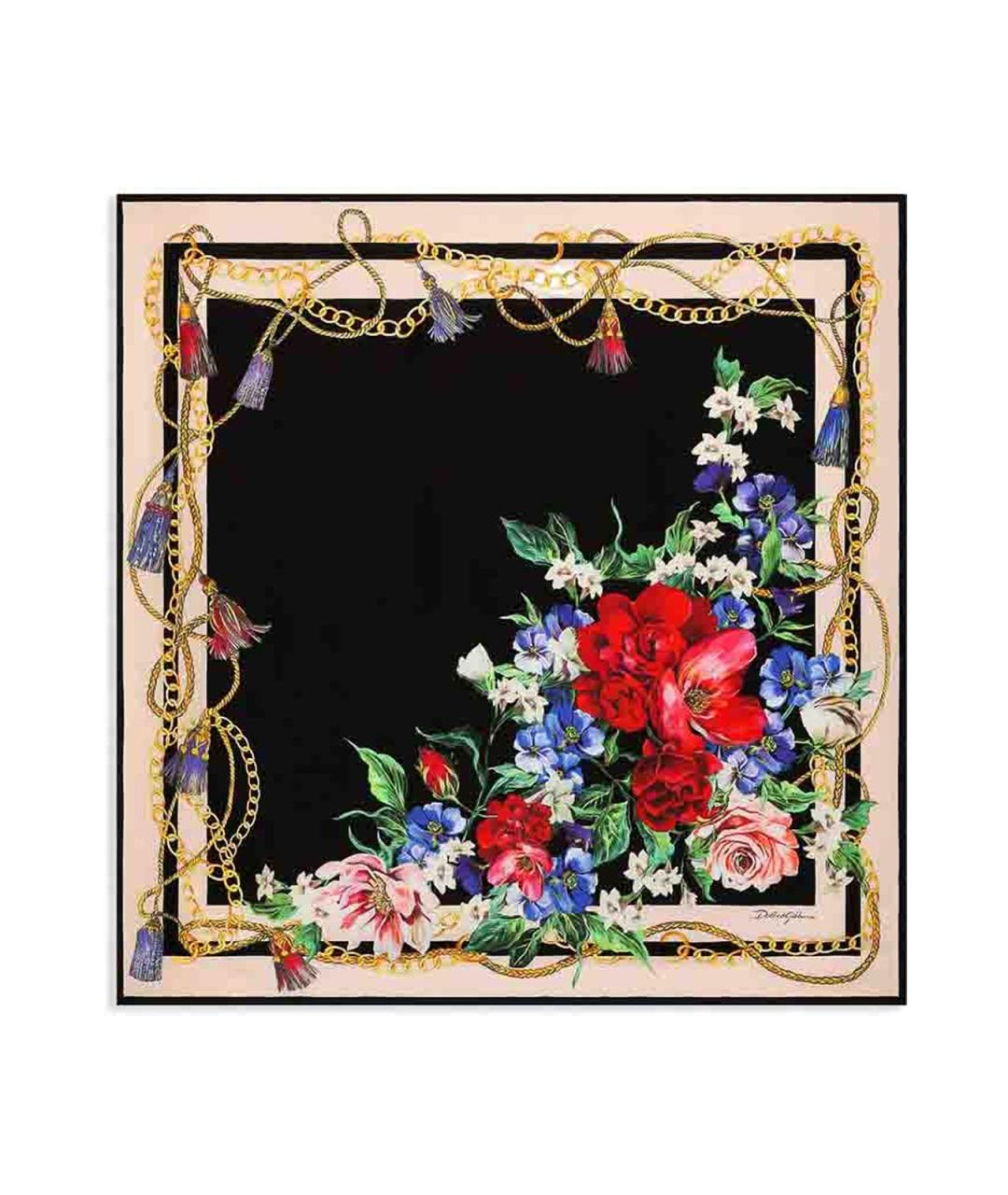 DOLCE&GABBANA Черный шарф, фото 1