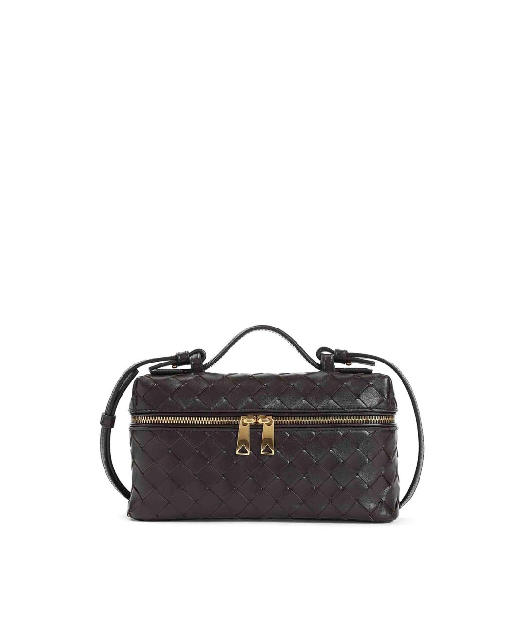 BOTTEGA VENETA Коричневая кожаная сумка через плечо, фото 1
