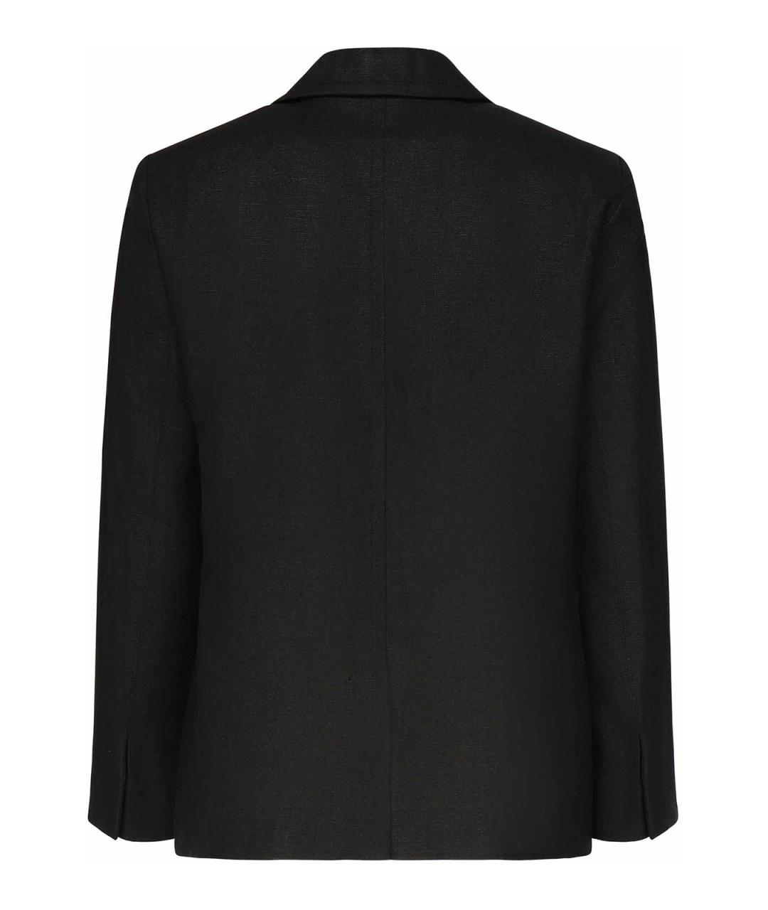 'S MAX MARA Черная льняная куртка, фото 3