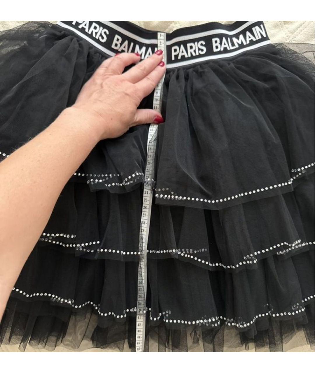 BALMAIN Черная юбка, фото 2