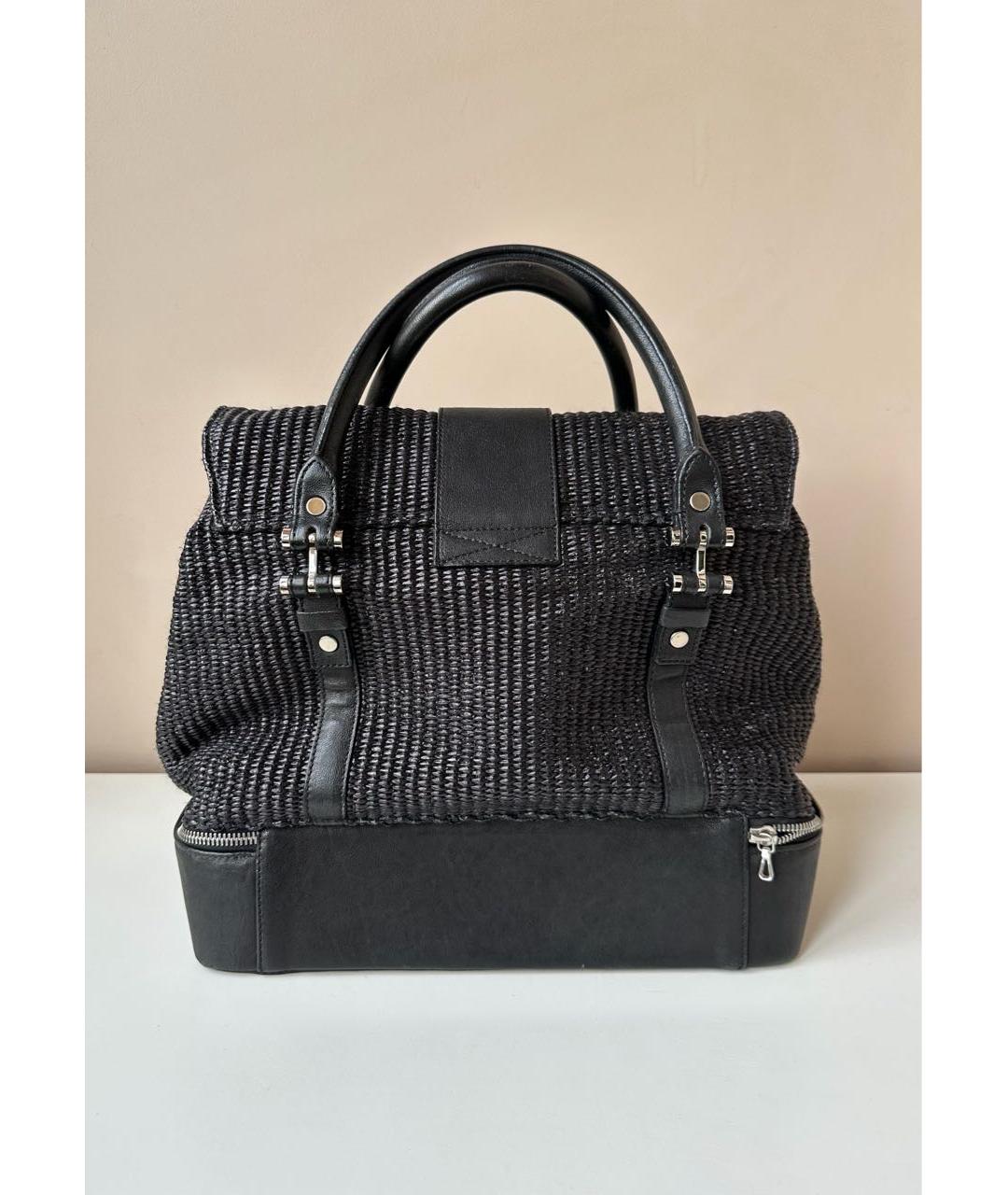 LANVIN Черная кожаная сумка с короткими ручками, фото 5