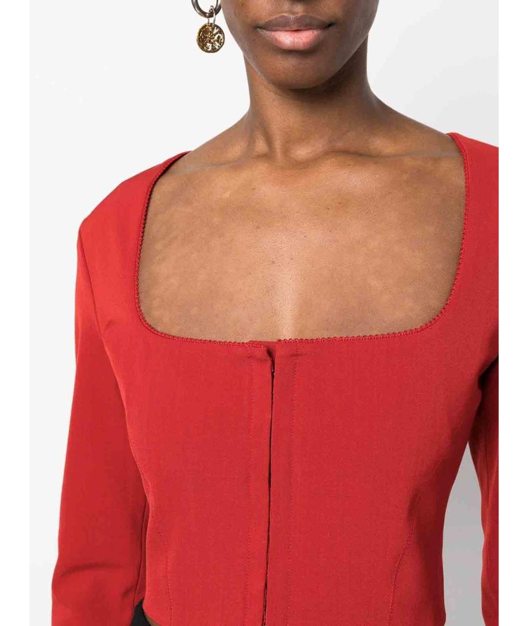 ACNE STUDIOS Красная шерстяная блузы, фото 5