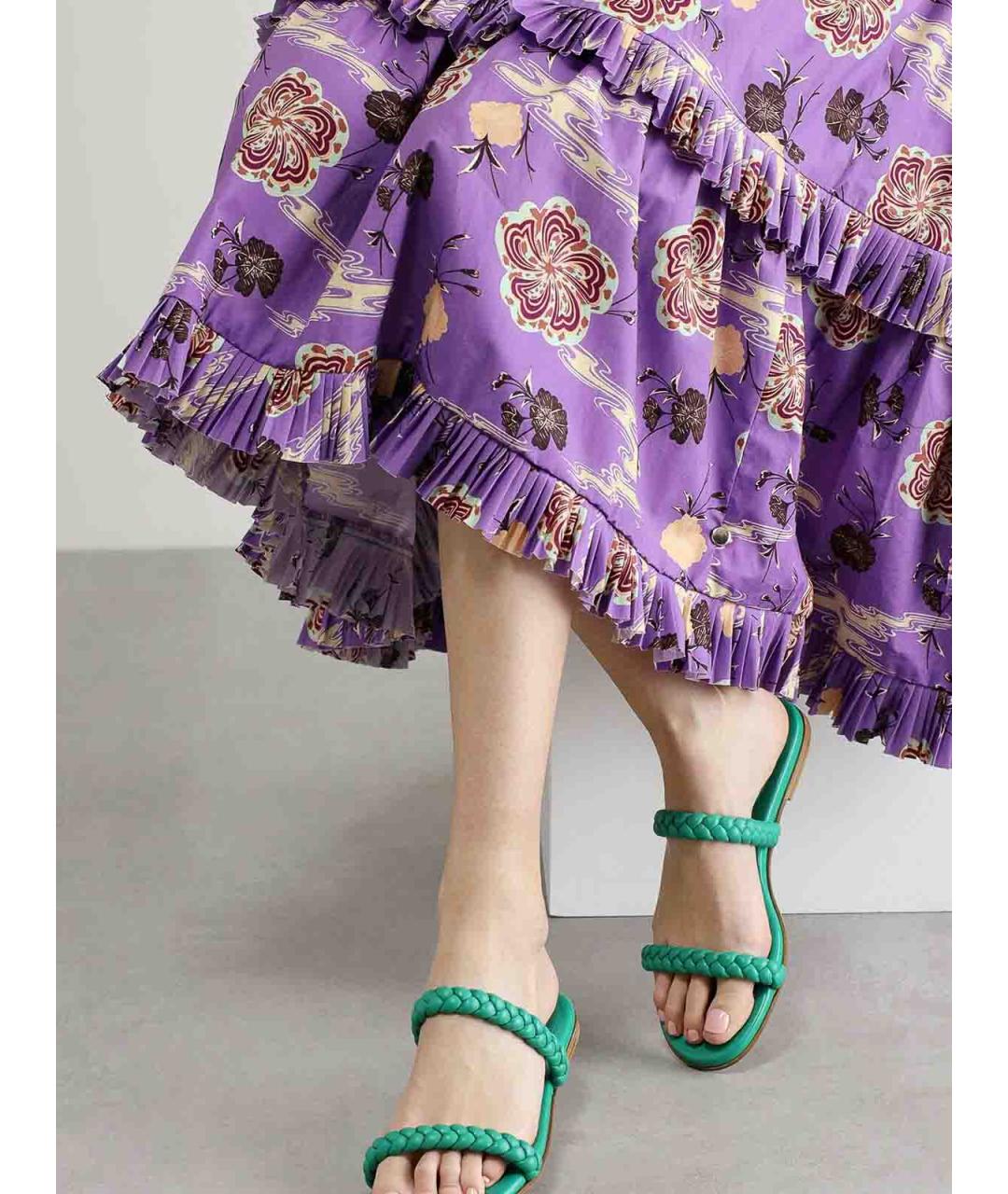 GIANVITO ROSSI Розовые кожаные мюли, фото 5