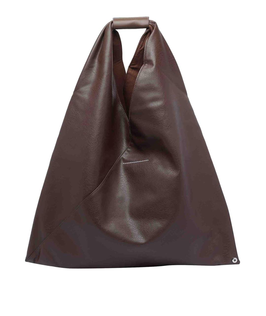 MM6 MAISON MARGIELA Коричневая сумка через плечо из искусственной кожи, фото 3