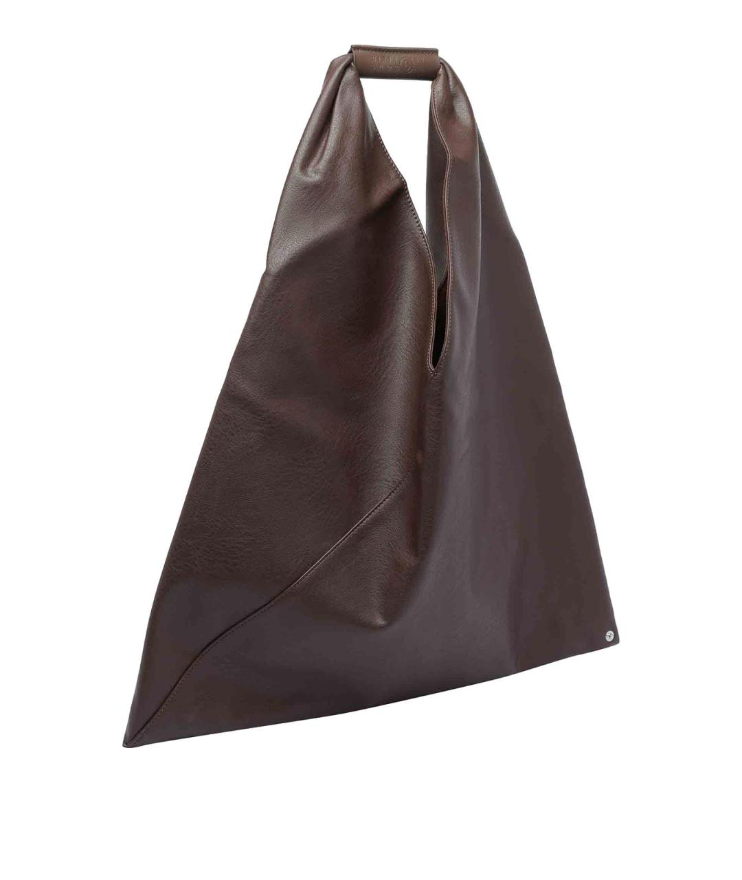 MM6 MAISON MARGIELA Коричневая сумка через плечо из искусственной кожи, фото 2