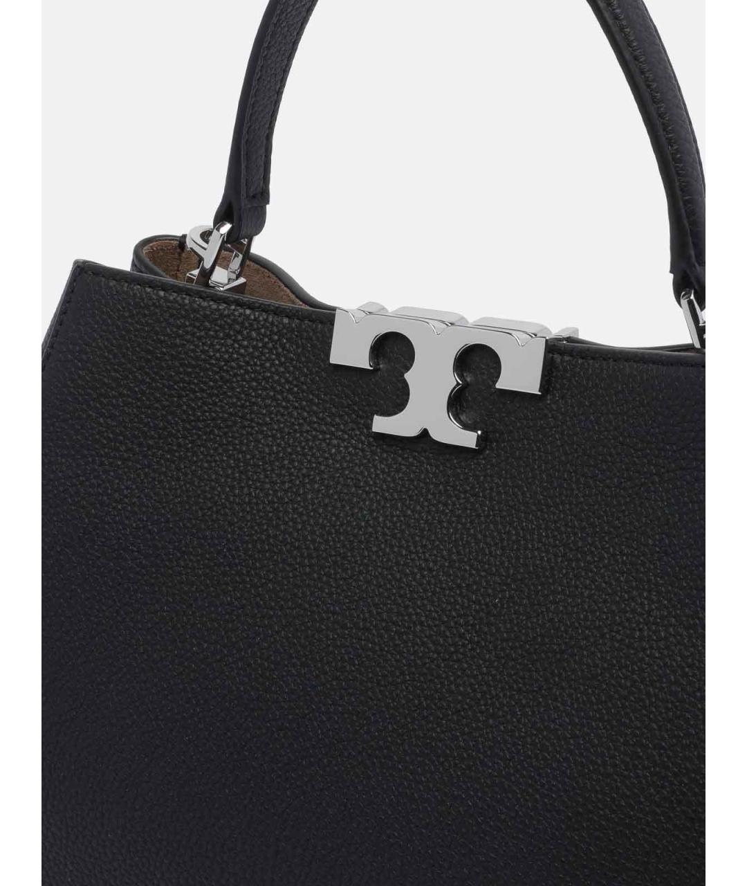 TORY BURCH Черная кожаная сумка через плечо, фото 4