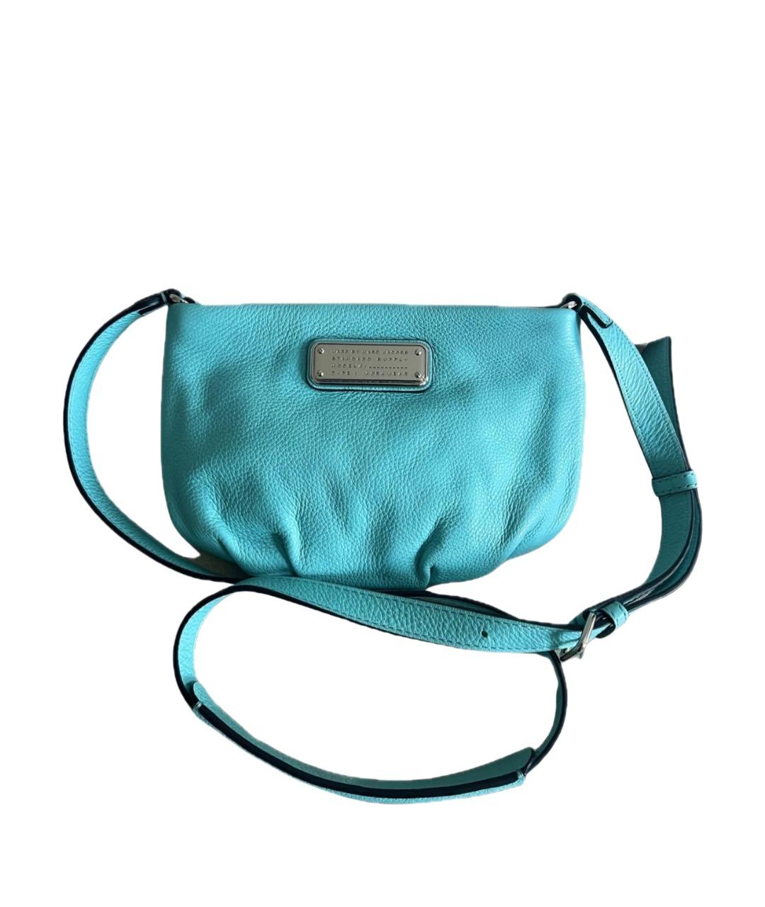 MARC BY MARC JACOBS Бирюзовая кожаная сумка через плечо, фото 1