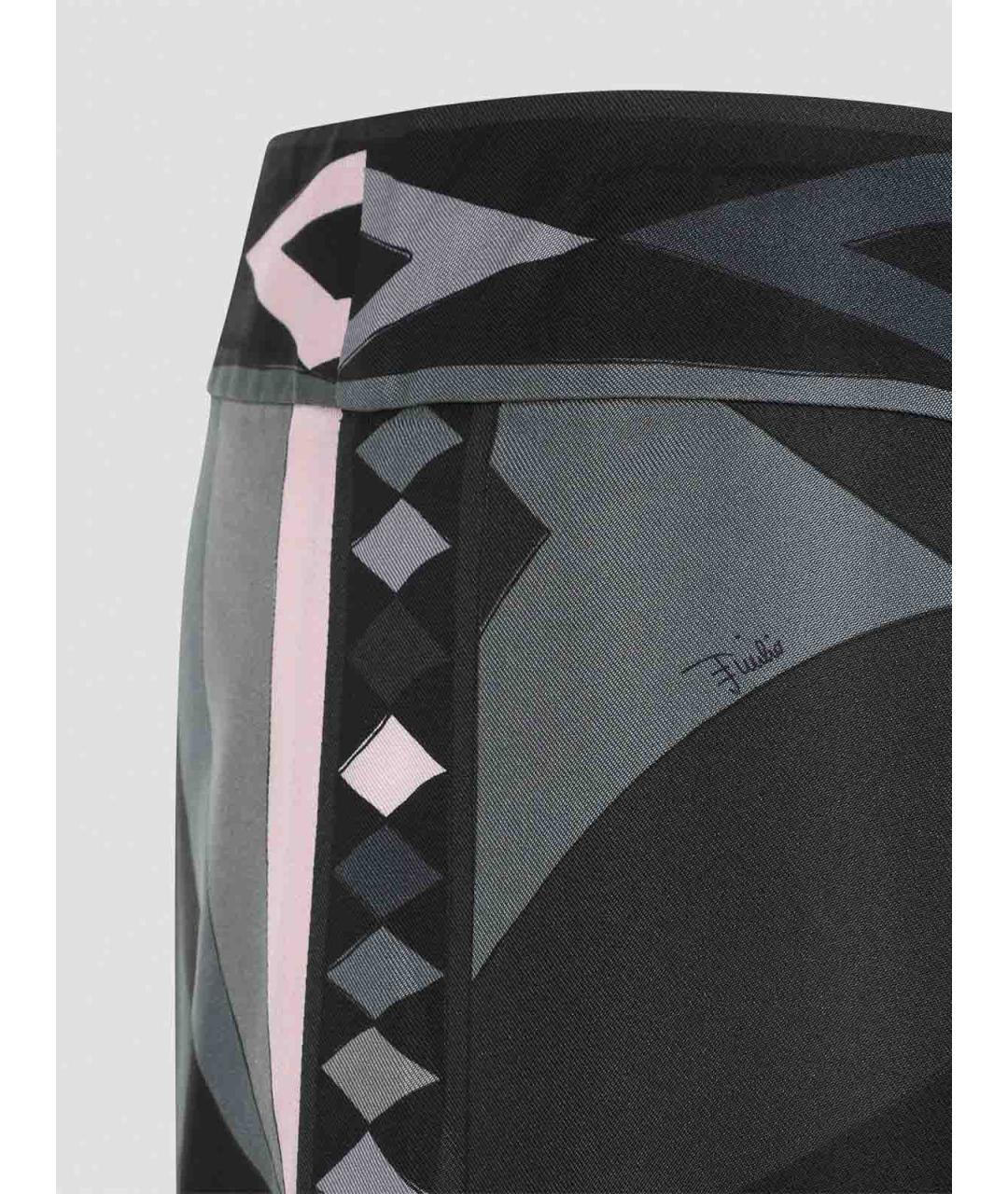 EMILIO PUCCI Мульти шелковые брюки широкие, фото 4