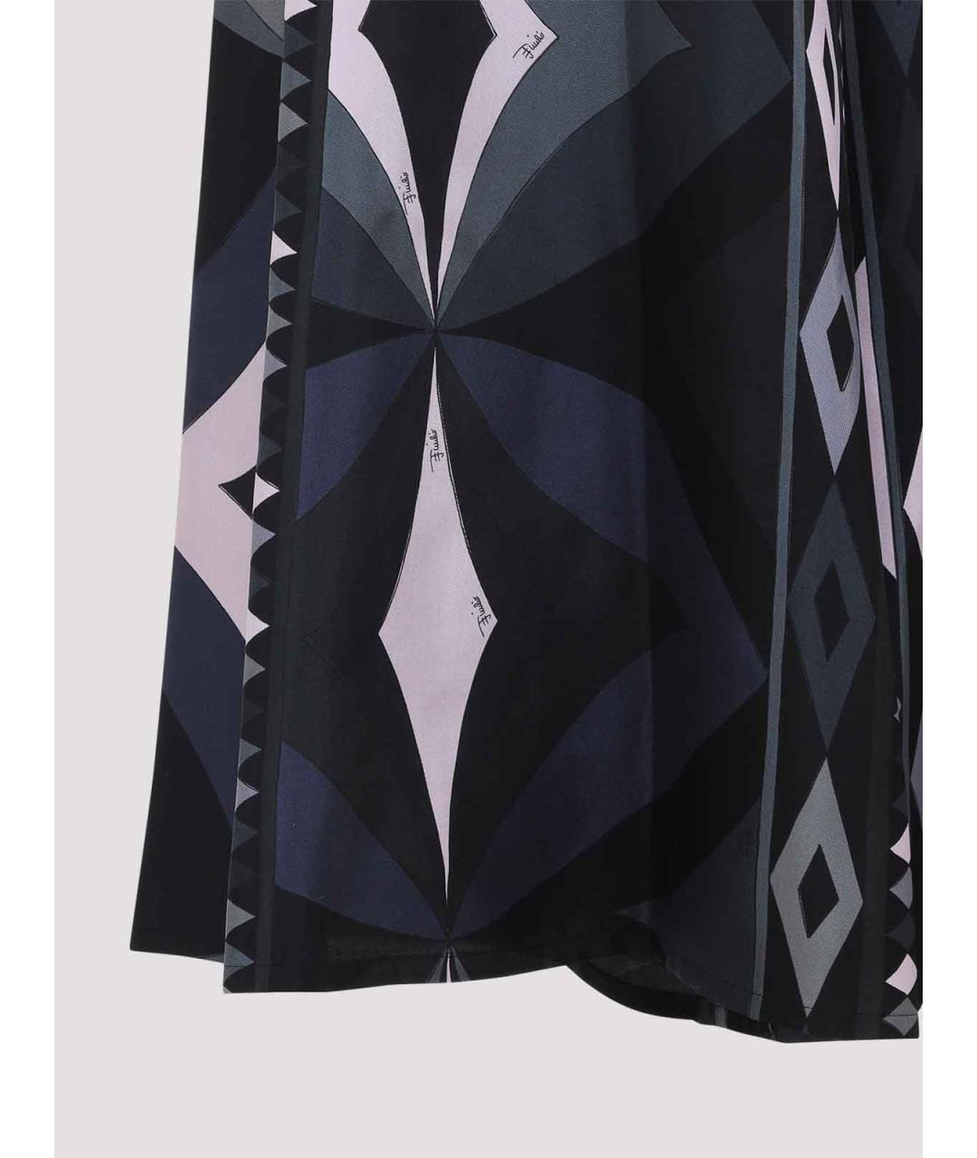 EMILIO PUCCI Мульти шелковые брюки широкие, фото 3