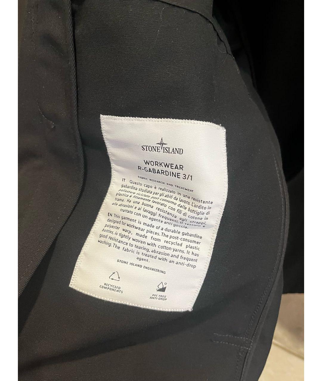 STONE ISLAND Черная куртка, фото 5