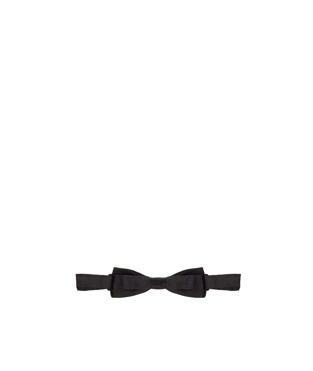 DOLCE&GABBANA Черный шелковый галстук, фото 2
