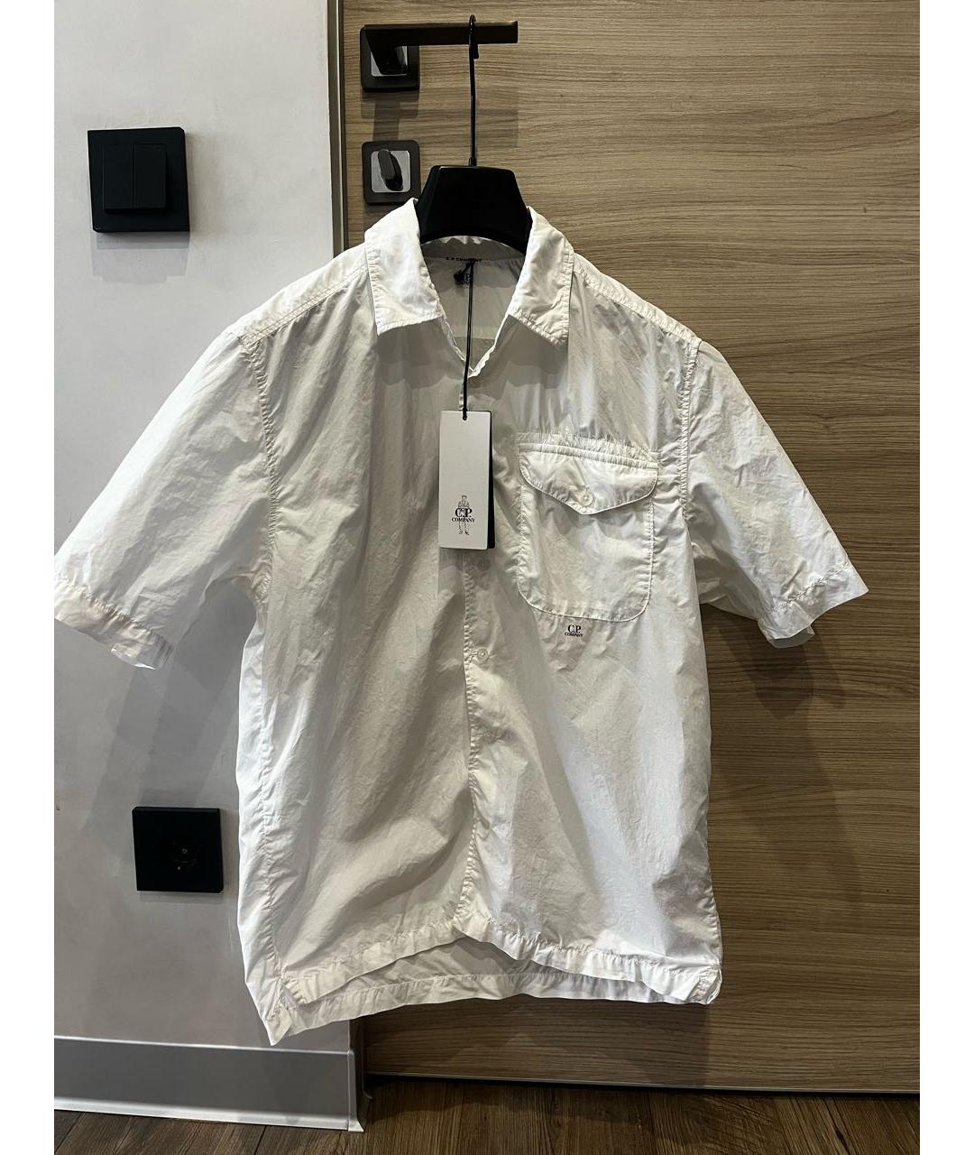 CP COMPANY Белая хлопковая кэжуал рубашка, фото 5