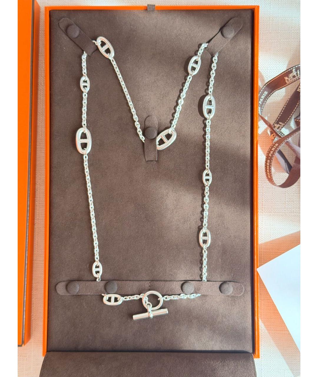 HERMES Серебряная серебряная цепочка, фото 6