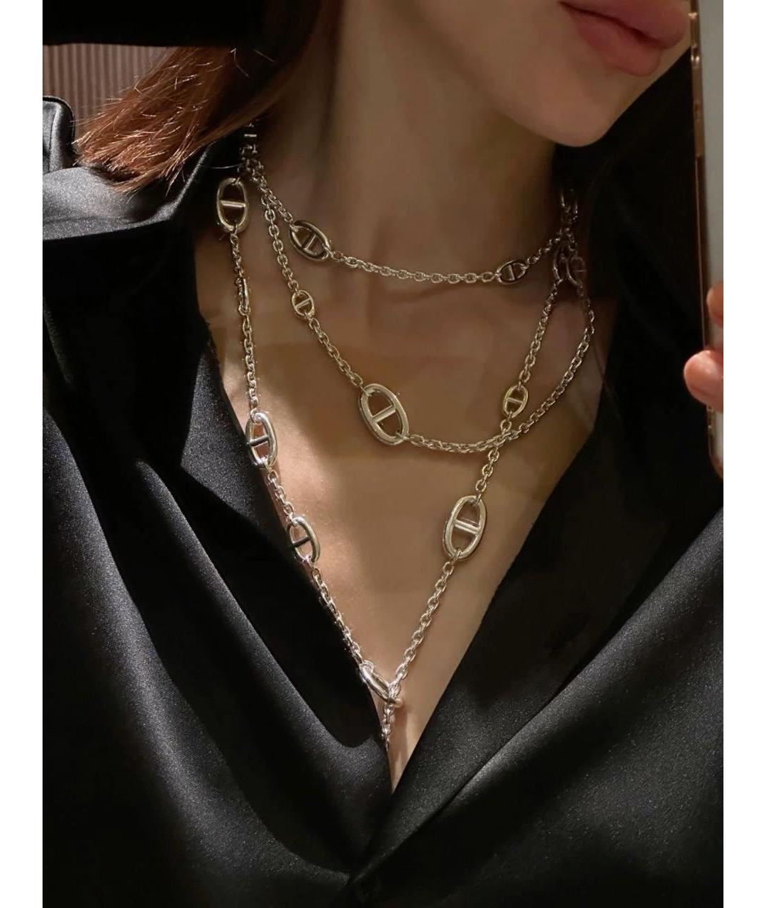 HERMES Серебряная серебряная цепочка, фото 5